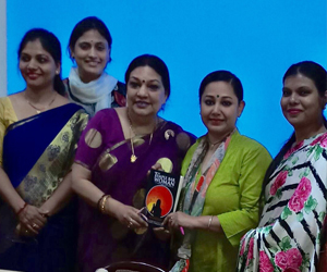 With the faculty of English Dept. St.Aloysius College, Jabalpur (Sujata’s Alma Mater). 