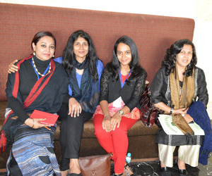 With writer friends