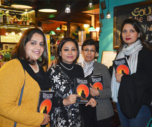 Author with her friends at the launch