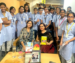 With the students of Amity International, Gurgaon.
