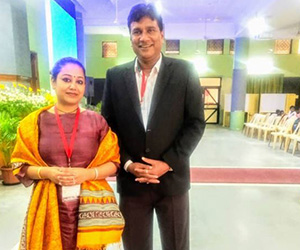 The author with Dr. Maniam from Universiti Pendidikan Sultan Idris, Malaysia; the guest of honour at the ICETELL conference