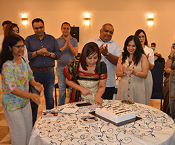 Cake cutting ceremony